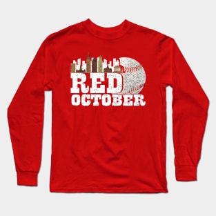 Red October Philly Philadelphia Baseball Long Sleeve T-Shirt